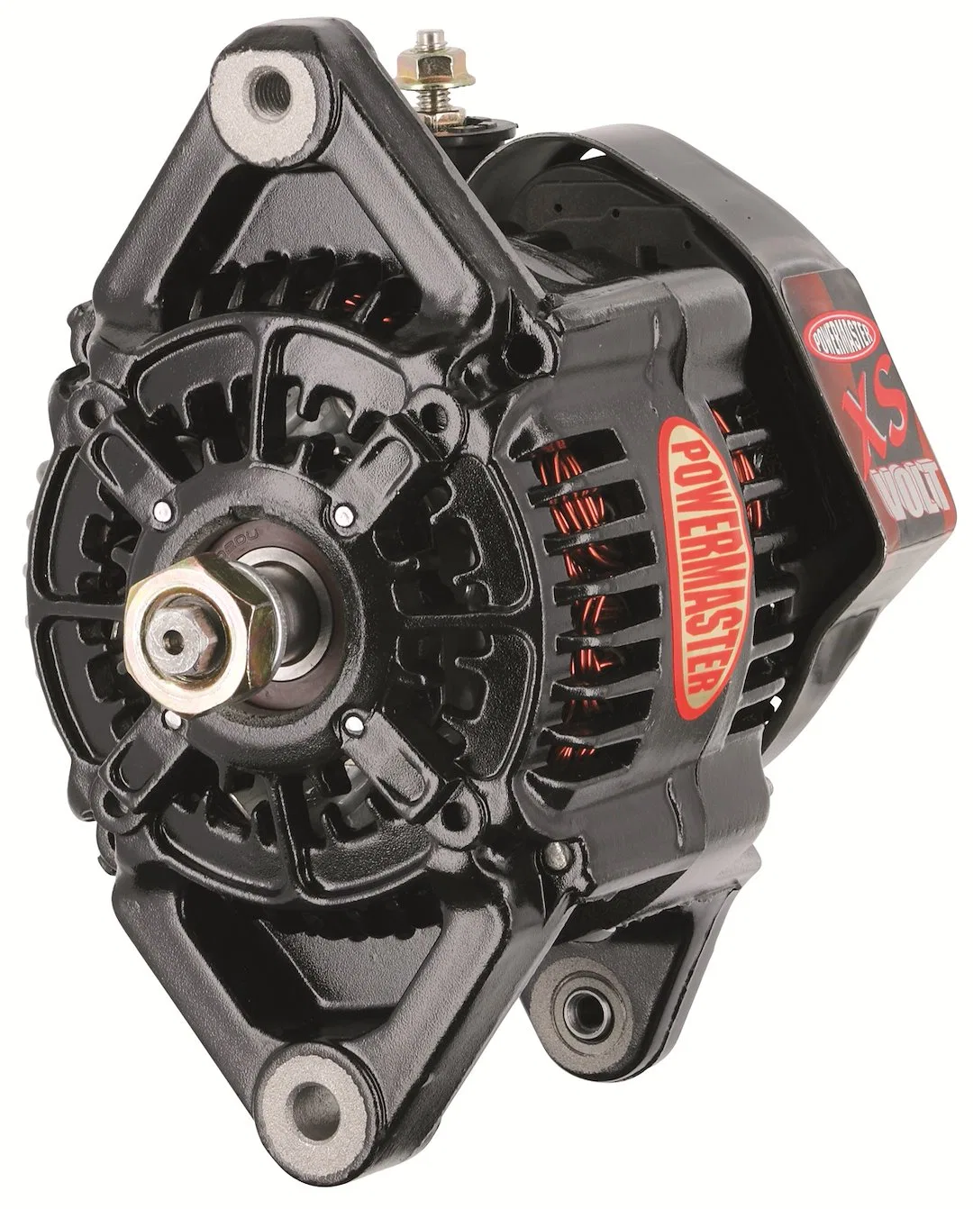 8128 – POWERMASTER Alternator/ Generator, Denso Style 102 Millimeter Alternator V Belt Pulley 12 Volt 115 Amp One Wir...